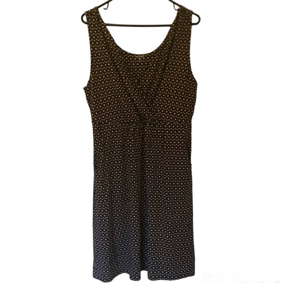 Garnet Hill sleeveless dress w/ surplice bodice & pockets sz XL - Picture 1 of 9